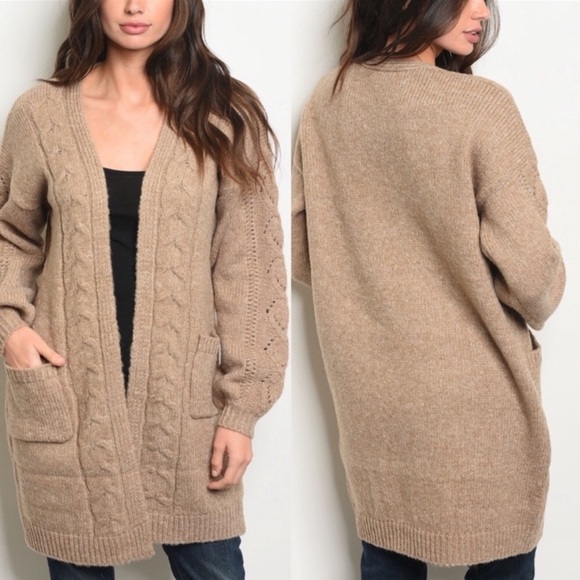 Love Riche Sweaters - Mocha Knit Cardigan
